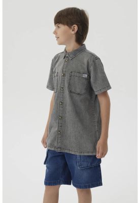 Imagen 2 del producto Camisa Niño Teen Denim Gris