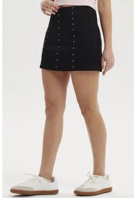 Imagen 2 del producto Falda Mujer Remaches Negro