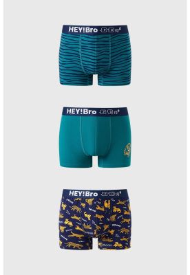 Bóxer Niño Tripack Verde