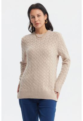 Imagen 1 del producto Sweater Mujer Calado Beige - ll