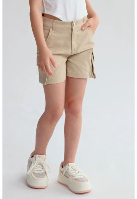 Imagen 2 del producto Short Niña Cargo Beige
