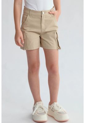 Short Niña Cargo Beige - ll