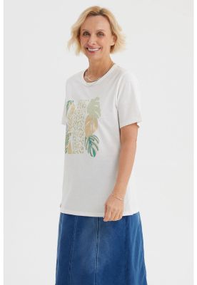 Imagen 2 del producto Polera Mujer Print Posicional Crudo