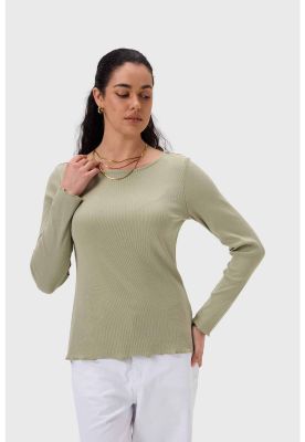 Imagen 2 del producto Polera Mujer Rib Verde - lll