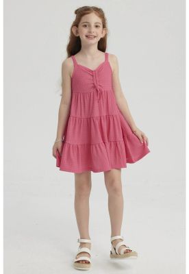 Imagen 2 del producto Vestido Niña Toddler Textura Fucsia