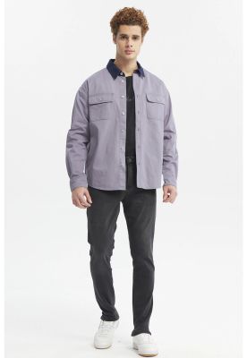 Imagen 1 del producto Camisa Hombre Cuello Contraste Azul