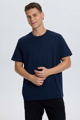 Imagen 2 del producto Polera Hombre Long Fit Básica Azul