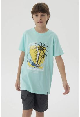 Imagen 1 del producto Polera Niño Básica Estampada Menta