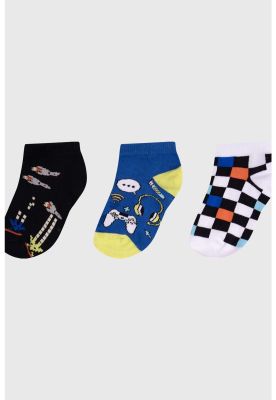 Imagen 2 del producto Calceta Deportiva Niño Tripack Negro