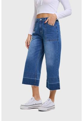 Imagen 2 del producto Jeans Mujer Culotte Degrade Azul