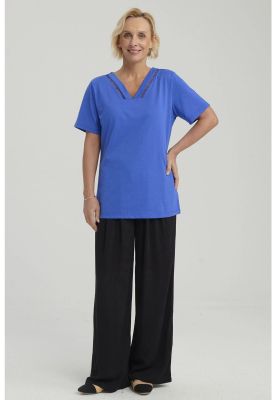 Polera Mujer Lisa Azulino