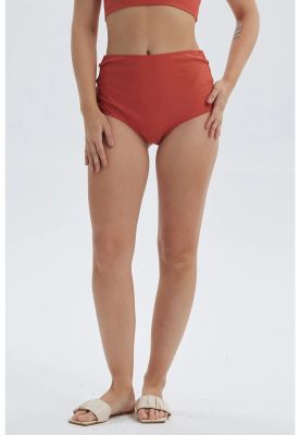 Imagen 1 del producto Traje De Baño Mujer Tiro Alto Con Abertura Terracota