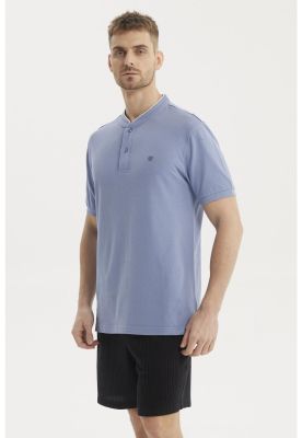 Imagen 2 del producto Polera Hombre Cuello Polo Azul