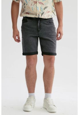 Bermuda Hombre Básica Roll Up Gris