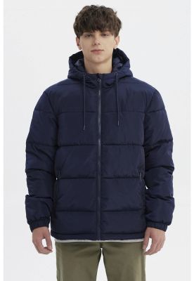 Imagen 1 del producto Parka Hombre Básica Lisa Azul Marino