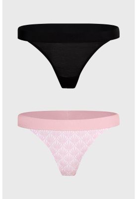 Calzón Mujer Colaless Estampado Palo Rosa