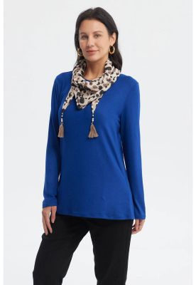 Imagen 2 del producto Sweater Mujer Cuello Alto Azul