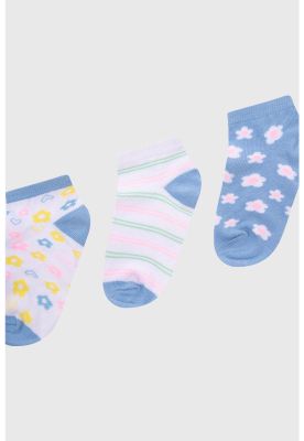 Imagen 2 del producto Calceta Deportiva Niña Tripack Celeste- ll