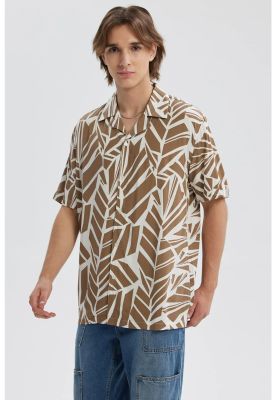 Imagen 2 del producto Camisa Hombre Full Print Beige - ll