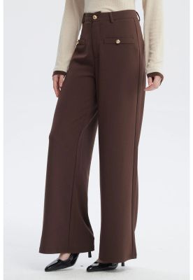 Imagen 2 del producto Pantalón Mujer Wide Leg Chocolate