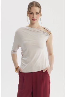 Imagen 1 del producto Polera Mujer Asimétrico Arena