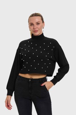Sweater Mujer Crop Marengo