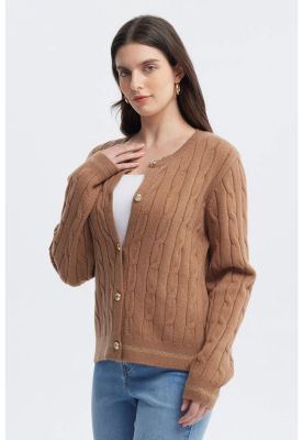 Imagen 2 del producto Sweater Mujer Slim Cuello Redondo Camel