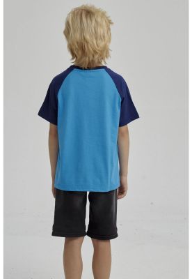 Imagen 2 del producto Polera Niño Raglan Print Azul Claro