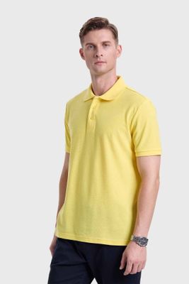 Imagen 2 del producto Polera Hombre Piqué Básica Amarillo