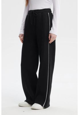 Imagen 2 del producto Pantalón Buzo Mujer Wide Leg Negro - ll