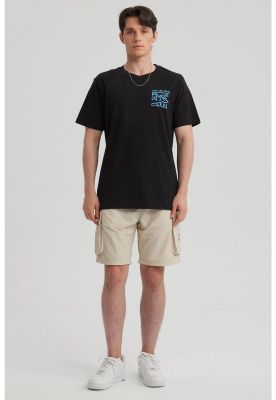 Polera Hombre Print Regular Fit Negro - lll