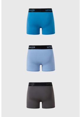 Imagen 2 del producto Bóxer Hombre Tripack Pretina Gris Oscuro