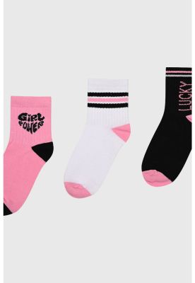 Imagen 2 del producto Calcetín Niña Tripack Rosado - lV