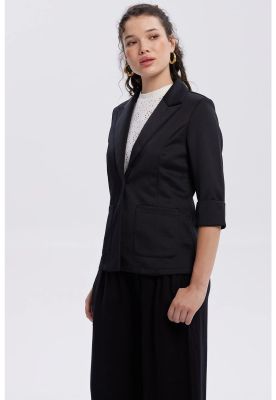 Imagen 2 del producto Blazer Mujer Tope Ruedo Negro