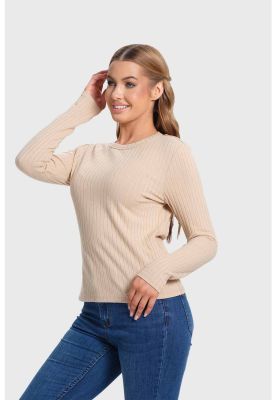 Imagen 2 del producto Polera Mujer Rib Beige - ll
