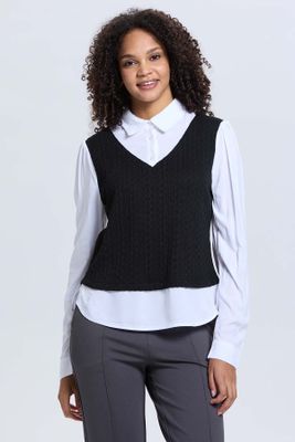 Imagen 2 del producto Sweater Mujer Casual Blusa Negro