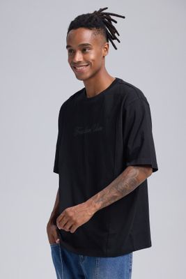 Imagen 2 del producto Polera Hombre Corte Negro