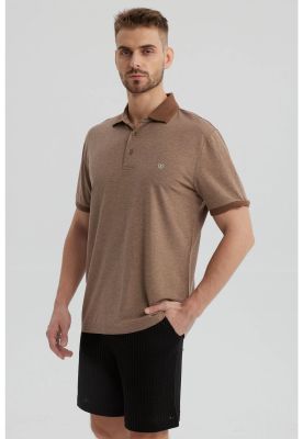 Imagen 2 del producto Polera Hombre Con Contraste Beige
