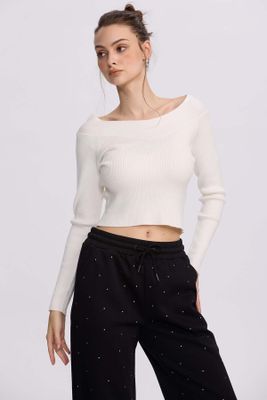 Sweater Mujer Bardot Crudo