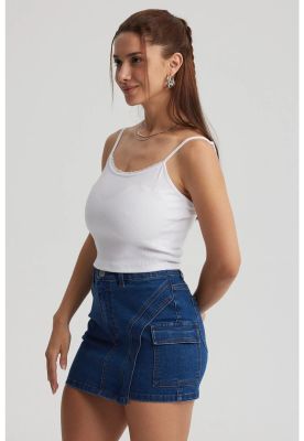 Imagen 2 del producto Peto Mujer Encaje Crop Blanco