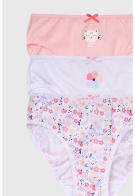 Imagen 2 del producto Calzón Niña Tripack Full Rapport Rosado