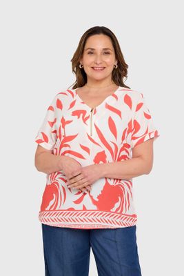 Blusa Mujer Coral