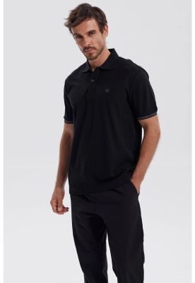 Imagen 2 del producto Polera Hombre Lisa Negro