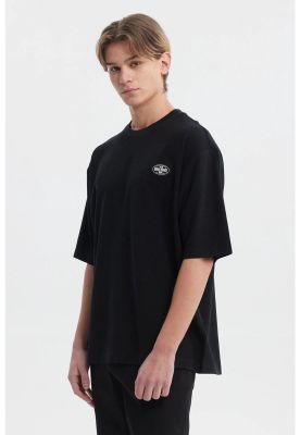 Imagen 2 del producto Polera Hombre Waffle Label Negro