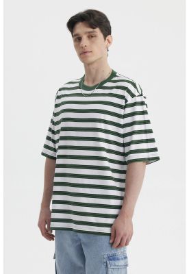 Imagen 2 del producto Polera Hombre Rayas Verde