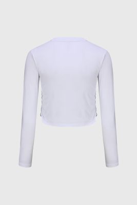 Imagen 2 del producto Polera Niña Recogido Fijo Blanco