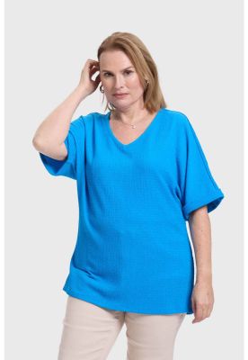 Imagen 2 del producto Polera Mujer Texturizada Azul - lll