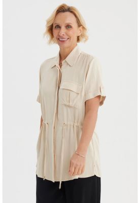 Imagen 2 del producto Blusa Mujer Casual Beige Claro