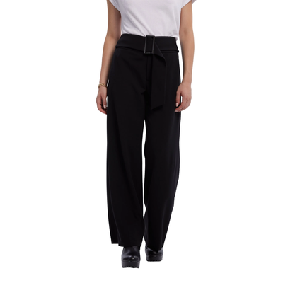 Pantalón Mujer Sastrero Con Cinturón Negro