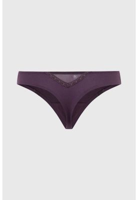 Imagen 2 del producto Calzón Mujer Colaless Detalle Encaje Café Oscuro